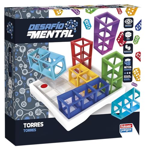 Falomir - Towers der geistigen Herausforderung | Logik und Geschicklichkeit in 3D | Innovatives Spiel für 1 Spieler (Alter 6+) von Falomir
