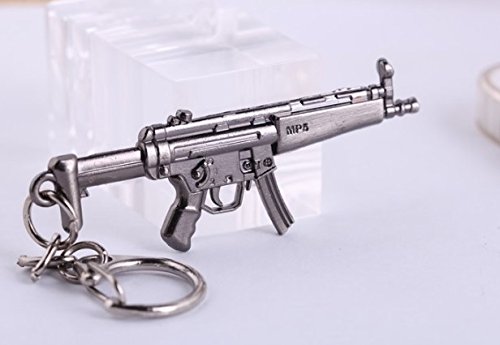 MP5 Schlüsselanhänger aus Shooter Games MP5 | Gewehr | Pistole | Waffe | Geschenk | Männer | Jungen | Damen | Kinder | Game | Counter | Schuss | MP-5 von Familienkalender