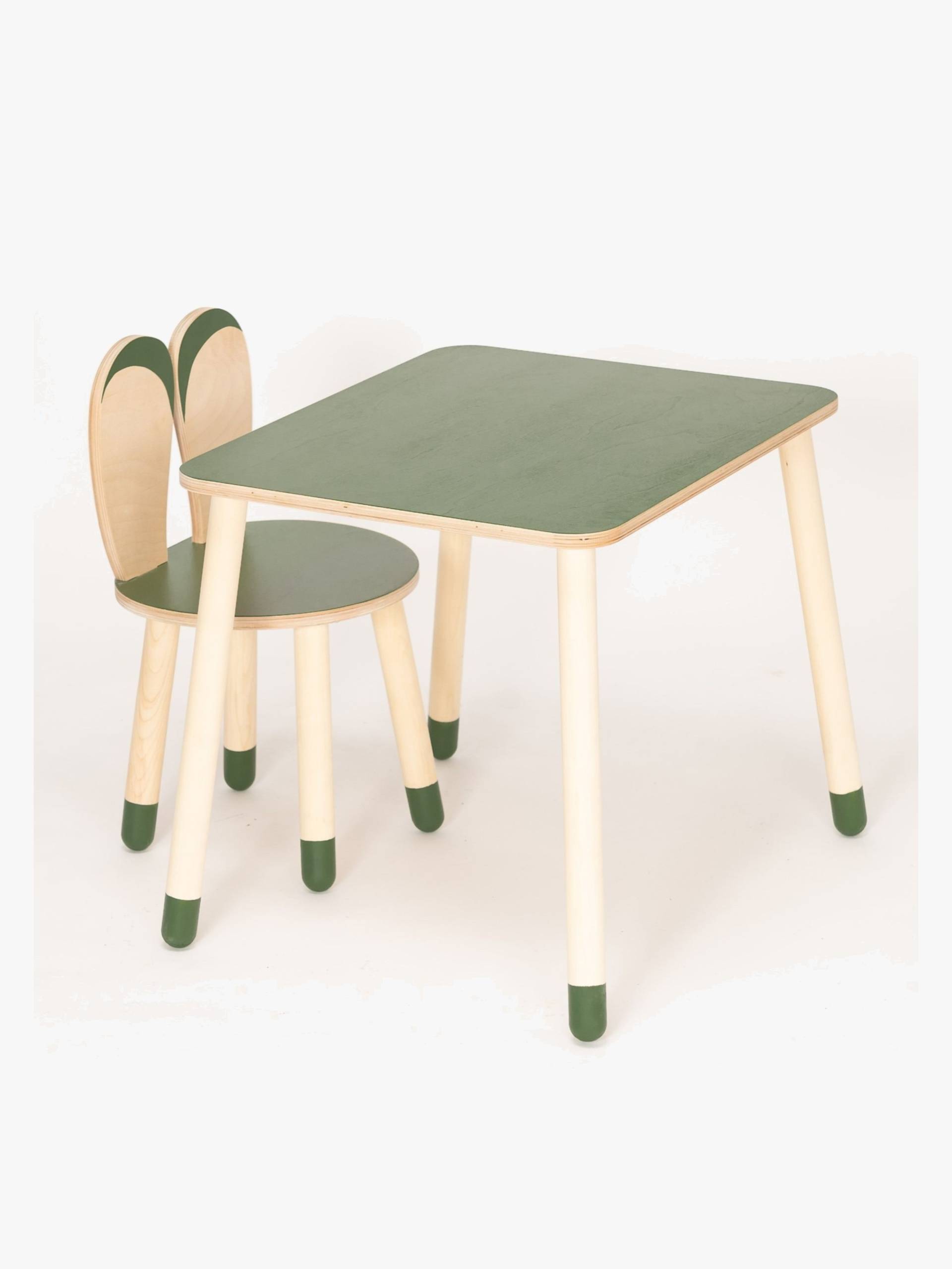 Family-SCL Kaninchen Tisch &  Stuhl Set, Khaki von Family-SCL