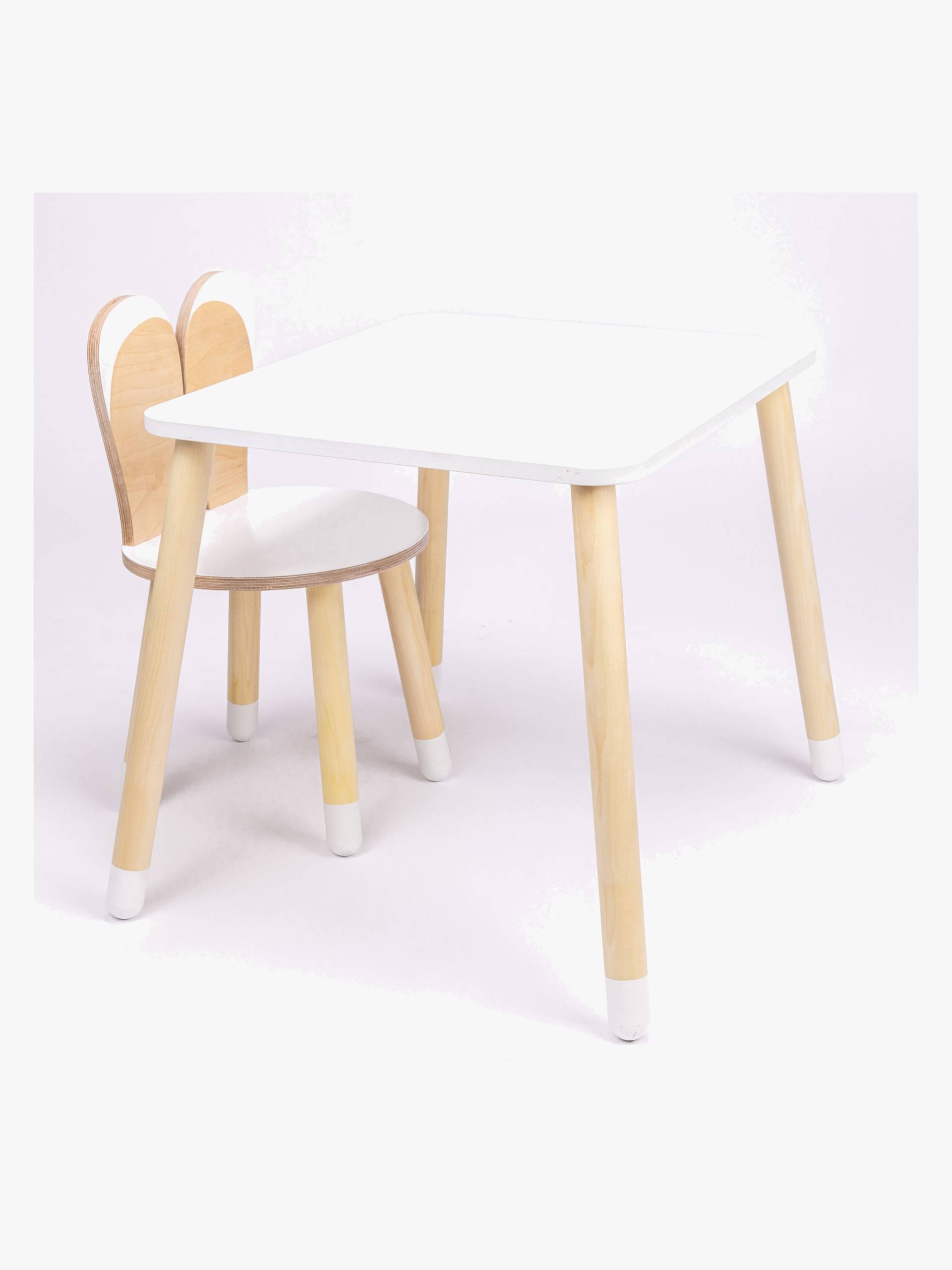 Family-SCL Kaninchen Tisch &  Stuhl Set, Weiß von Family-SCL