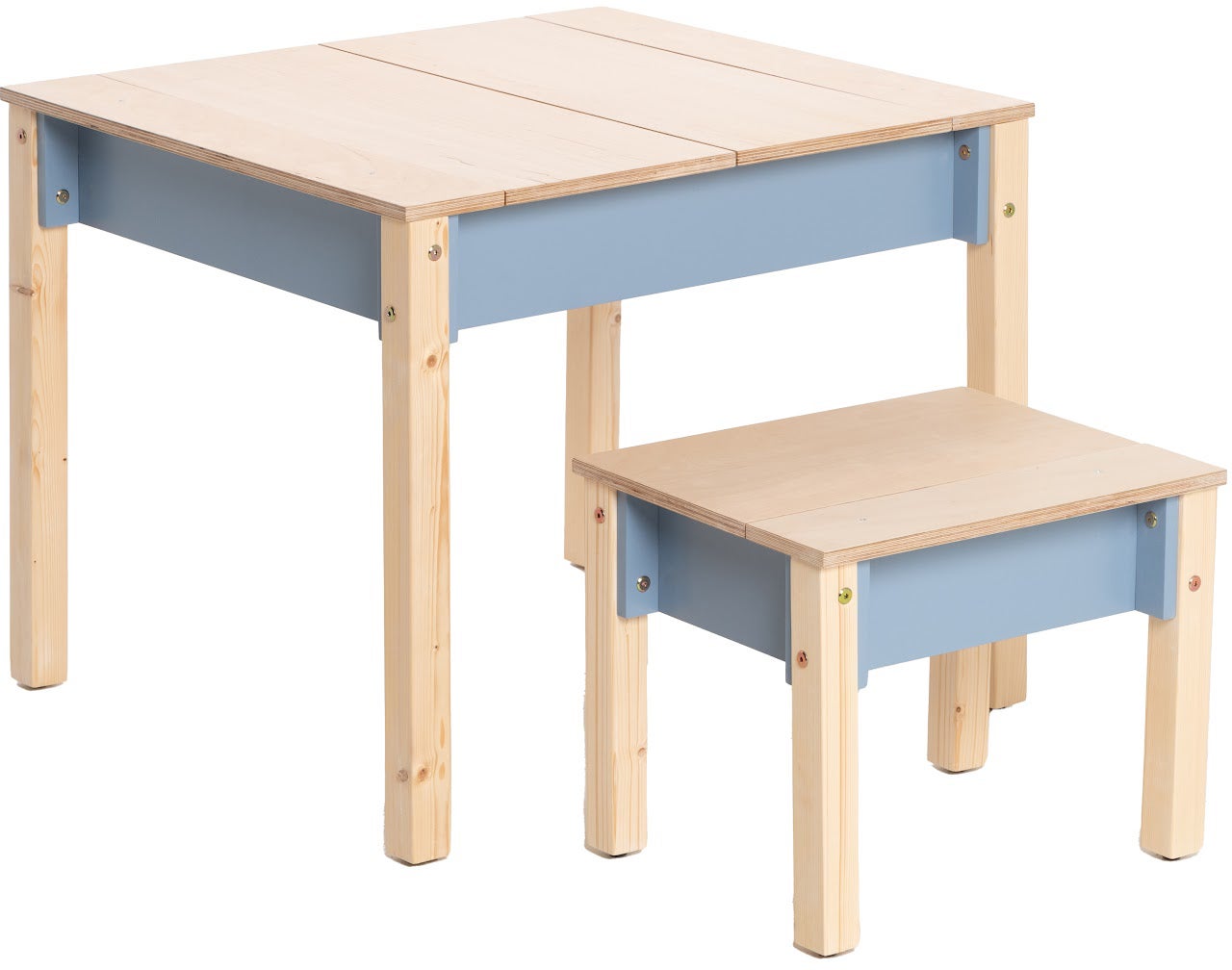 Family-scl Smart Stauraum Tisch mit Stuhl, Dusty Blue Family-scl Smart Stauraum Tisch mit Stuhl, Dusty Blue von Family-SCL