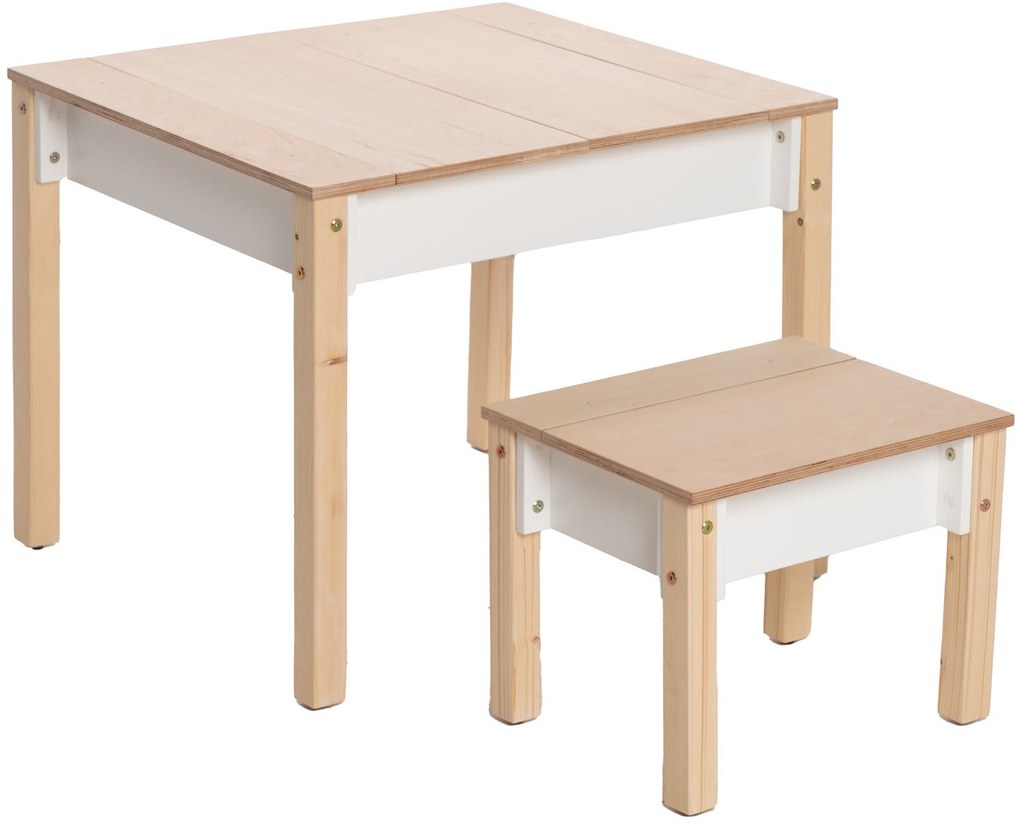 Family-scl Smart Stauraum Tisch mit Stuhl, Weiß Family-scl Smart Stauraum Tisch mit Stuhl, Weiß von Family-SCL