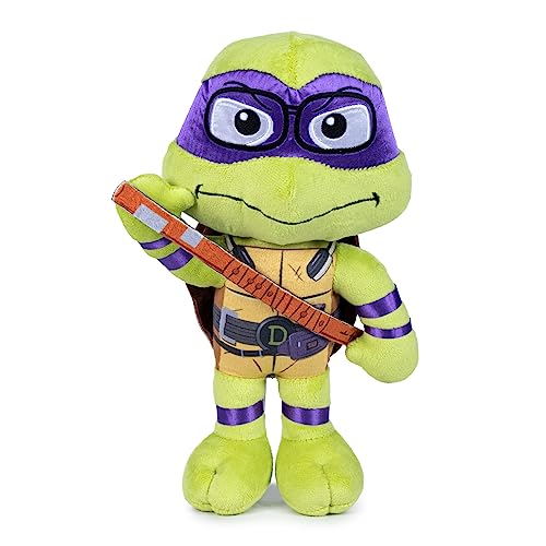Famosa Softies - Donatello Ninja Turtles Plüschfigur Chaos Mutante 30 cm mit lila Maske und Details, Geschenk für Jungen und Mädchen jeden Alters (760022775) von Famosa Softies