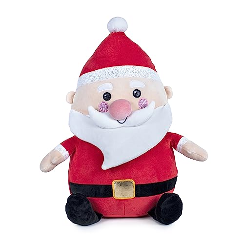 Famosa Softies - Weihnachtsmann-Plüschtier, 45 cm, Weihnachtsmann-Puppe mit rotem Anzug und Mütze, weich und kuschelig, als Geschenk für alle, ältere Mädchen und Jungen, berühmt (760022342) von Famosa Softies