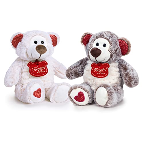 Famosa softies 760019736 Teddybär Happy Valentines 32 cm GO Green 76/19736 FAMOSA Bear,Teddy Plush, bunt von Famosa softies