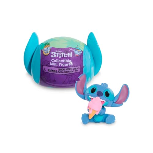 Famosa Magische Kapseln - Kapsel Mini Figures, Überraschungskugeln mit verschiedenen Disney Stitch-Minififuren, bis zu 12 verschiedene Modelle, 1 RARA Figur, Zufälliges Modell (TTC01000) von Famosa