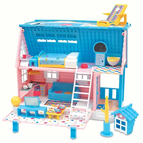 Cicciobello - Freundschaften Casa Trolley, EIN Playset, das mit Mini-Charakter und einem Welpen im Lieferumfang enthalten, ab 3 Jahren, Giochi Preziosi, Mehrfarbig, CC012000 von Cicciobello