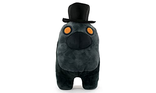 Plüschtiere Offizielles Produkt von Among Us - Schwarz mit Zylinder- Super Soft Qualität von Among Us