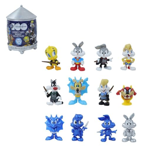 Famosa Magische Kapseln – Warner Bross zum 100. Jahrestag, Überraschungsbox mit 1 Minifiguren der Looney Tunes-Charaktere, 12 verschiedene Figuren, 3 seltene und 1 Ultra Rara, für Kinder +5, von Famosa