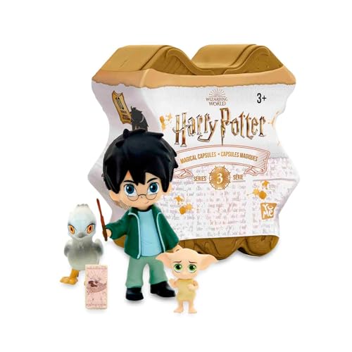 Famosa - Harry Potter magische Kapseln Serie 3, mit 10 verschiedenen Figuren aus den Filmszenen, Puppen und neuem Charakterzubehör, zufälliger Modellversand (HRR08000) von Famosa