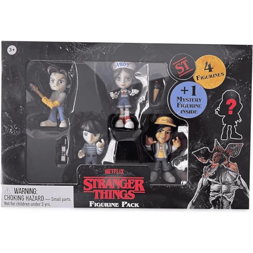 Famosa Magische Kapseln von Stranger Things, Packung mit 5 Figuren, Robin, Mike, Jonathan, Argyle Plus 1 Überraschungsfigur, Sammlung, zufällige Modellauswahl (700017640) von Famosa
