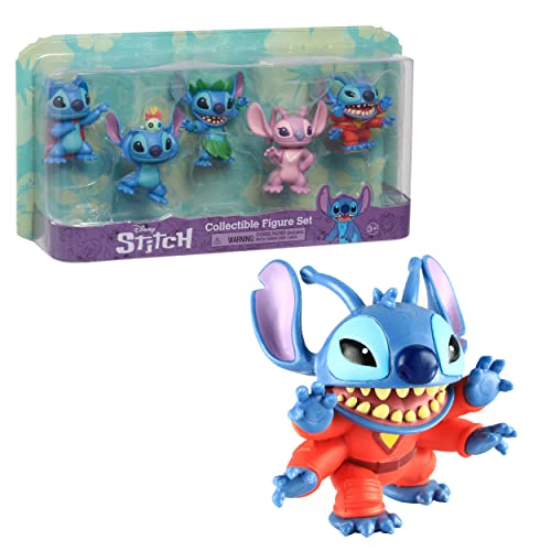 Stitch Disney, Set mit 5 Figuren, 7,5 cm, Spielzeug für Kinder ab 3 Jahren, Giochi Presziosi, TTC16 von Famosa