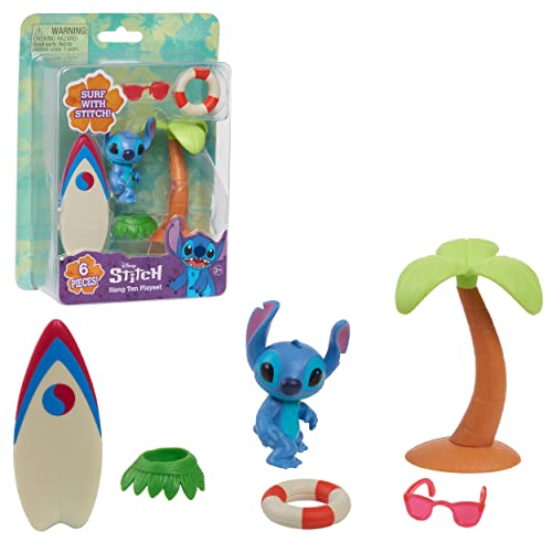 Giochi PREZIOSI Stitch, Surf-Set, mit 1 Figur, und Zubehör rund um das Surfen, Spielzeug für Kinder ab 3 Jahren, TTC20 von Famosa
