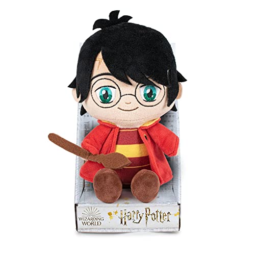 Famosa Softies - Harry Potter Quiditch, Plüschtier mit Kostüm und Spieldetails basierend auf den Filmen und Büchern, 27 Zentimeter groß und weich und kuschelig, +12 Monate (760020652) von Famosa Softies