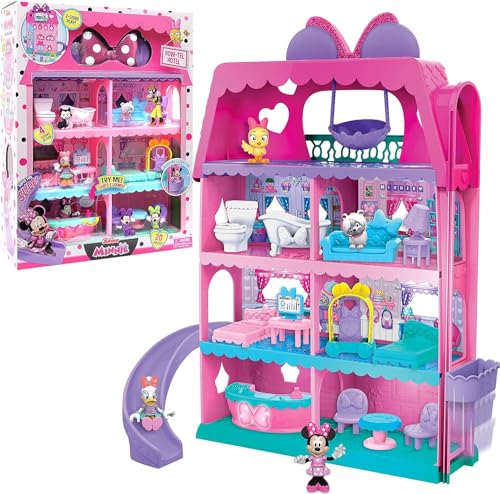 MICKEY&MINNIE, L'Hotel de Minnie, 20-teilig, Figuren und Accessoires, mit Sonoren- und leuchtenden Funktionen, Spielzeug für Kinder ab 3 Jahren, MCN10 MICKEY&MINNIE, L'Hotel de Minnie, 20-teilig, Figuren und Accessoires, mit Sonoren- und leuchtenden Funktionen, Spielzeug für Kinder ab 3 Jahren, MCN10 von Famosa