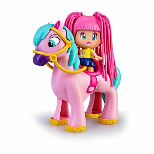 Pinypon - Pony Mähne im Wind Figur, aus der Serie Pelazo Stilazo, die beiden Puppen haben Haare aus weichem und dehnbarem Material, für Mädchen und Jungen ab 4 Jahren, berühmt (700017180) von Pinypon