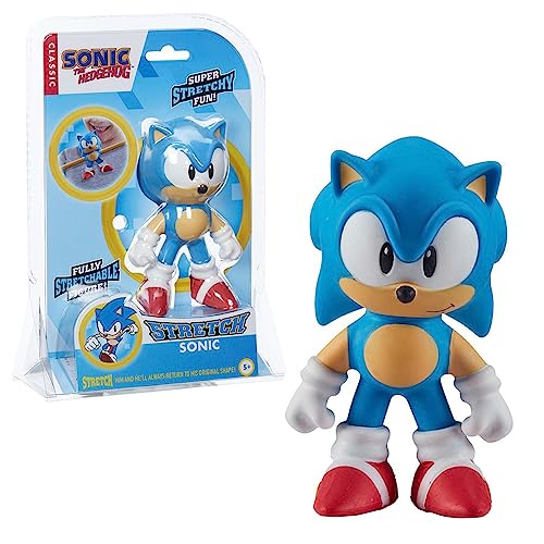 STRETCH Mini-Sonic Line Puppe, klein, Blauer Igel, Klassische Videospiele, biegt, verdreht und kehrt in Seine ursprüngliche Form zurück, berühmt (TR001000) von STRETCH ARMSTRONG