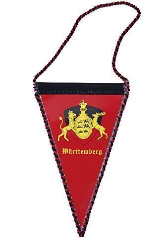 Wimpel - Wappen WÜRTTEMBERG - 07889 - Gr. ca. 8 x 13 cm Wimpel - Wappen WÜRTTEMBERG - 07889 - Gr. ca. 8 x 13 cm von Fan-O-Menal