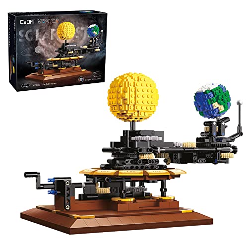 CaDA Klemmbausteine c71004w Technik Sonnensystem Set, 865 Teile Master Bausteine, in luxuriöser Originalverpackung von CaDA