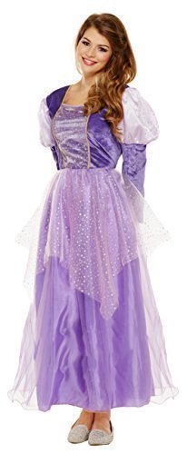 Fancy Me Damen Lila Mittelalterliche Prinzessin Märchen Kostüm Kleid Outfit UK 8-12 von Fancy Me