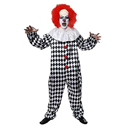 Fancy Me Erwachsene Herren Verrückte Toten Gruselig Halloween Clown mit Perücke Kostüm Kleid Outfit Fancy Me Erwachsene Herren Verrückte Toten Gruselig Halloween Clown mit Perücke Kostüm Kleid Outfit von Fancy Me