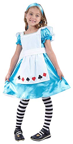 Fancy Me Mädchen Alice Im Wunderland Märchen Büchertag Halloween Kostüm Kleid Outfit 3-12 Jahre - Blau, 4-6 Years von Fancy Me