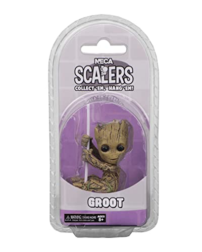 Fancy That Gifts Ltd 14804 Guardians of The Galaxy Marvel Scalers – 5,1 cm große Charaktere 2 – Groot, Mehrfarbig, Small von NECA