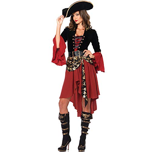 Fancyland Burleske Steampunk Piraten-Schätzchen Kostüm mit Kleid und Kopfbedeckung von Fancyland