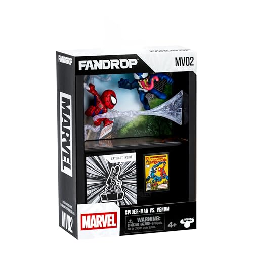 FANDROP MV02-Spider-Man VS. Venom, kombiniert EIN ausstellbares Diorama, Artefakte und Szenenmarker, der EIN Elite-Display schafft, um Jede Spider-Man-Sammlung zu verschönern, 4 Marvel zum Sammeln FANDROP MV02-Spider-Man VS. Venom, kombiniert EIN ausstellbares Diorama, Artefakte und Szenenmarker, der EIN Elite-Display schafft, um Jede Spider-Man-Sammlung zu verschönern, 4 Marvel zum Sammeln von Fandrop