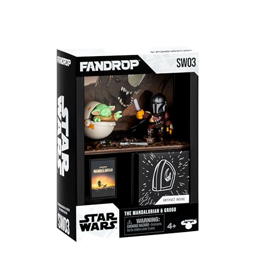 FANDROP SW03-Star Wars: The Mandalorian Combines An Epic Diorama, Artifacts & Scene Marker Creating A Display to Enhance Any Star Wars Collection, 4 to Collect von Fandrop