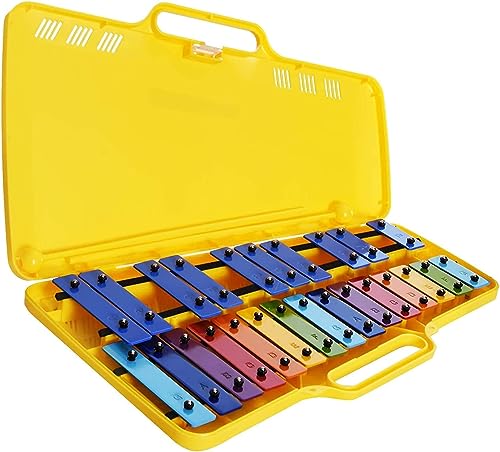 Glockenspiel Glockenspiel Metallophon 25 Metalltasten Angel AG-25N3 mit Etui für Kinder von Fanfarria