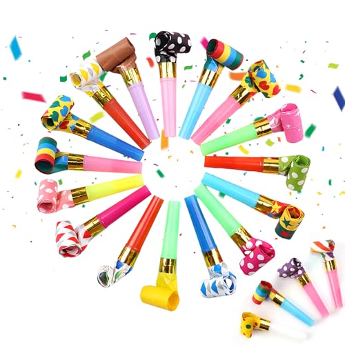 20 Stück Tröte, Trötren, Kinder Jubel Partytröten, Party Kinder Gebläse, Tröte Fan Fußball, Kindergeburtstag Luftrüssel, Lustige Spielzeuge für Graduierung, Neujahr Geburtstag Party, Weihnachten 20 Stück Tröte, Trötren, Kinder Jubel Partytröten, Party Kinder Gebläse, Tröte Fan Fußball, Kindergeburtstag Luftrüssel, Lustige Spielzeuge für Graduierung, Neujahr Geburtstag Party, Weihnachten von FangBoJie