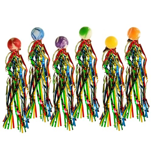 Packung mit 6 Flummis für Kinder, Flummi, Hüpfbälle mit buntem Schweif, Mitbringsel kinder, Gummiball Spielzeug Mitgebsel Kindergeburtstag für Geschenktütenfüllung, Kleine Geschenke für Kinder Packung mit 6 Flummis für Kinder, Flummi, Hüpfbälle mit buntem Schweif, Mitbringsel kinder, Gummiball Spielzeug Mitgebsel Kindergeburtstag für Geschenktütenfüllung, Kleine Geschenke für Kinder von FangBoJie