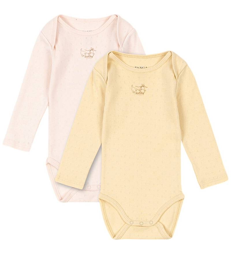 Fanga Fontana Bodys l/ä - Bello - 2er-Pack - Banana Crepe/Kreol - Fanga Fontana - 74 - Body L/Ä Fanga Fontana Bodys l/ä - Bello - 2er-Pack - Banana Crepe/Kreol - Fanga Fontana - 74 - Body L/Ä von Fanga Fontana