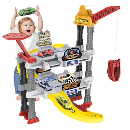 Fangssiy Parkhaus-Spielset, Schienenauto-Spielsets | Creative Toy Garages Autoschienen-Set - Pädagogische Katapultbahn, Kinderspielzeug für Kinder, Mädchen, Geburtstag, Weihnachten, Neujahr, Ostern Fangssiy Parkhaus-Spielset, Schienenauto-Spielsets | Creative Toy Garages Autoschienen-Set - Pädagogische Katapultbahn, Kinderspielzeug für Kinder, Mädchen, Geburtstag, Weihnachten, Neujahr, Ostern von Fangssiy