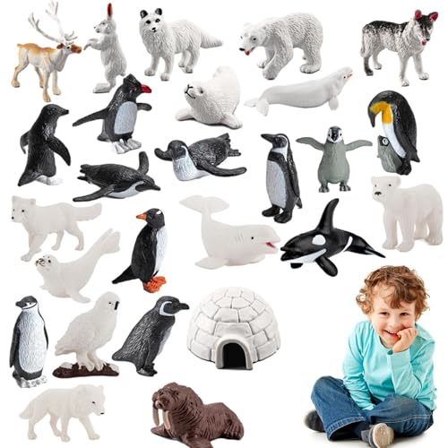 Fangssiy Polares Tierspielzeug,Robuste Polartierfiguren aus dem arktischen Meer für Kinder | Arktis Tier Bär Polarfuchs Kinder Diorama Geburtstagsgeschenk Fangssiy Polares Tierspielzeug,Robuste Polartierfiguren aus dem arktischen Meer für Kinder | Arktis Tier Bär Polarfuchs Kinder Diorama Geburtstagsgeschenk von Fangssiy