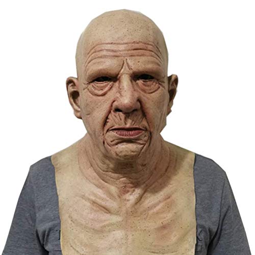 Fangteke Halloween Alte Mann Maske Realistische Menschliche Horror Kopfbedeckung Alte Männliche Verkleidung Faltenmaske Halloween Kostüm Party Requisiten Fangteke Halloween Alte Mann Maske Realistische Menschliche Horror Kopfbedeckung Alte Männliche Verkleidung Faltenmaske Halloween Kostüm Party Requisiten von Fangteke