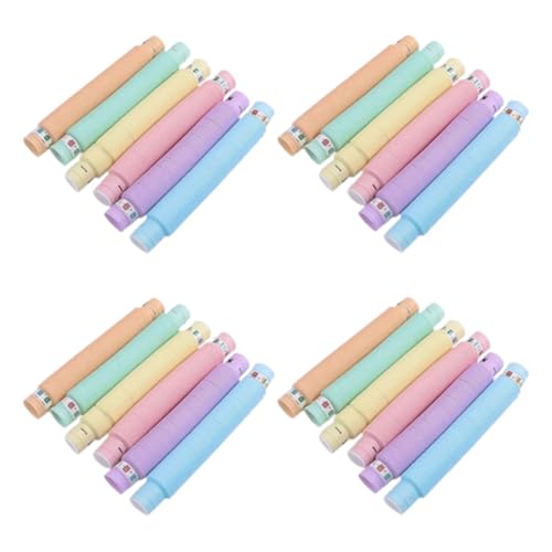 Fangxuee 2,9 cm Leuchtröhre Dekompressions-Leuchtröhre Teleskop-LED-Licht Wasserleitung Farbbox 24 Stück von Fangxuee