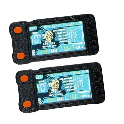 Fangxuee 2PCS Upgraded Nerdminer Miner 117KH/S Mini BTC Solo Lottery Miner Bitcoin BTC Mining Miner Nerd Miner mit Farbdisplay von Fangxuee
