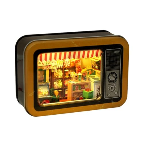 Fangxuee DIY Hut Handgefertigte Weißblechbox Kindheitserinnerungsmodell Kinderspielzeug Geburtstagsgeschenk TH20 von Fangxuee