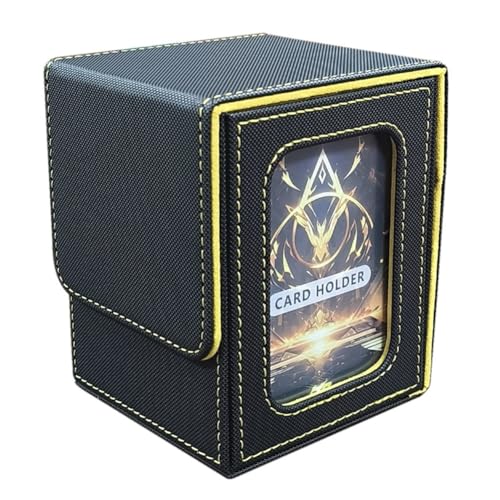 Fangxuee Display-Kartenbox, Kartenbox Geeignet für 100 Karten mit Doppelhülle, Tragbare Aufbewahrungskartenbox mit Großer Kapazität,B von Fangxuee