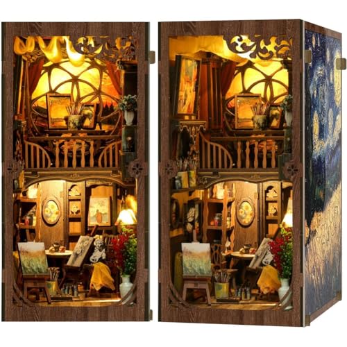 Fangxuee Eine Welt im Rahmen DIY Book Nook Kit für Erwachsene Bücherregal Einfügen -Handwerkskits mit LED -Leuchten Fangxuee Eine Welt im Rahmen DIY Book Nook Kit für Erwachsene Bücherregal Einfügen -Handwerkskits mit LED -Leuchten von Fangxuee