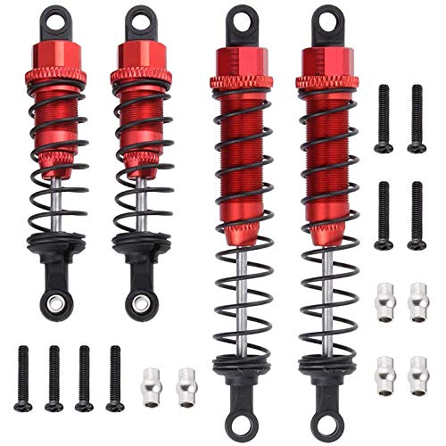 Fangxuee Mit MetallöL GefüLlter Vorderer und Hinterer StoßDäMpfer für 1/12 12428 12423 RC Car Crawler Upgrade-Teil, Rot Fangxuee Mit MetallöL GefüLlter Vorderer und Hinterer StoßDäMpfer für 1/12 12428 12423 RC Car Crawler Upgrade-Teil, Rot von Fangxuee