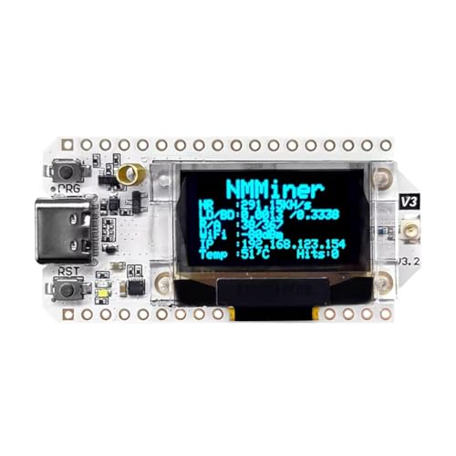 Fangxuee NerdMiner Solo Lottery Miner 310KH/S LoRa 32 V3 USB - Hohe Leistung, Geringer Stromverbrauch BTC Miner mit WiFi und BLE Konnektivität von Fangxuee