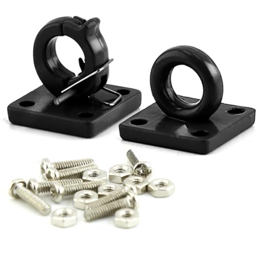 Fangxuee RC-Crawler-Automodell im Maßstab 1:10, Metall-Rettungsschnalle, zum Selbermachen, Schwarz, 2 Stück Fangxuee RC-Crawler-Automodell im Maßstab 1:10, Metall-Rettungsschnalle, zum Selbermachen, Schwarz, 2 Stück von Fangxuee