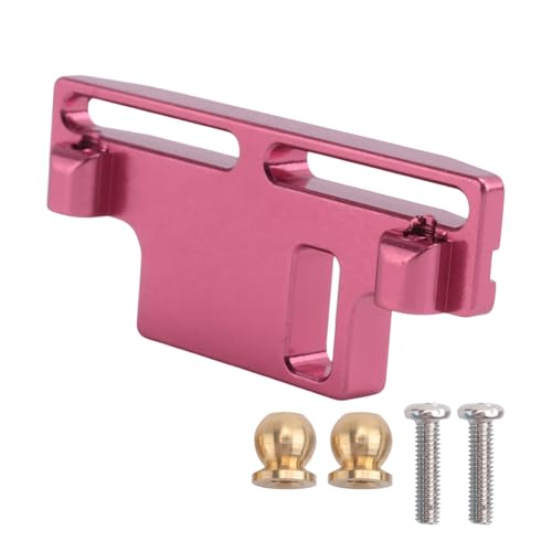 Fangxuee für D12 1/10 RC PKW Upgrade Teile Metall Lenkungs Gruppe Baugruppe Lenk Block ZubehöR, Rot von Fangxuee