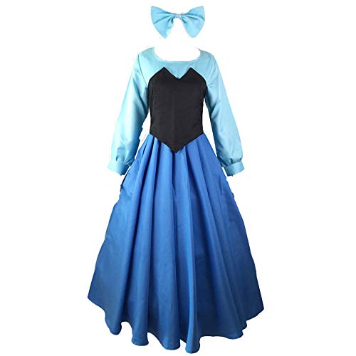 Fanstyle Die kleine Meerjungfrau Kleid Anime Kostüm Weste Bogen Kopfschmuck Cosplay Ariel Prinzessin Kleid 3st … von Fanstyle