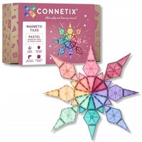 Connetix Magnetbausteine Pastel Geometry Pack - 40 Teile von Fantasie4Kids oHG