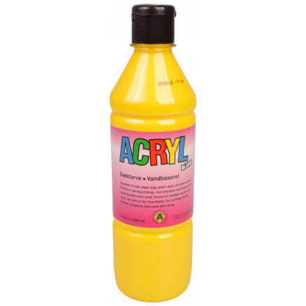 Fantasy Color Hobbyfarbe/Acrylfarbe Primär Gelb 500ml von Fantasy Color