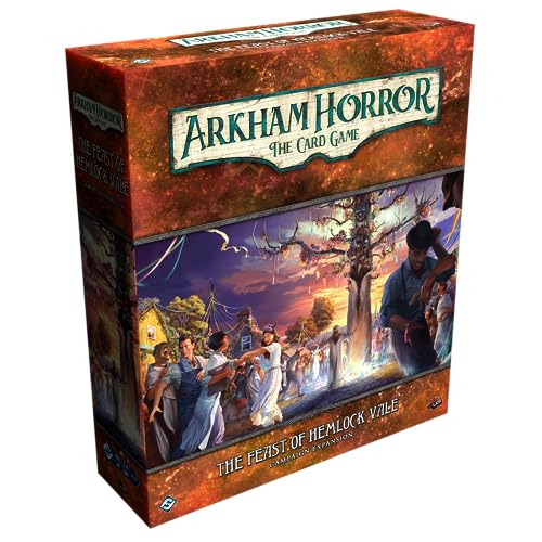 Fantasy Flight Games Arkham Horror The Card Game The Feast of Hemlock Vale CAMPAGN Expansion - Discover a Mysterious Forbidden Isle! Cooperative LCG, Ages 14+, 1-4 Players, 1-2 Hour Playtime, Made by von Fantasy Flight Games